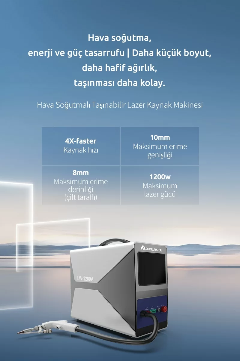 Hava Soğutmalı Taşınabilir Lazer Kaynak Makinesi